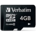Verbatim MicroSDHC Class 10 4GB